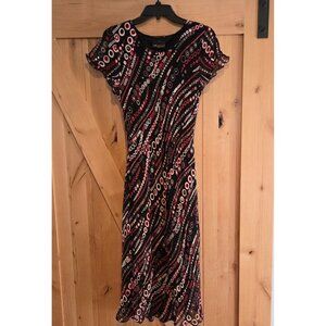 Albertsons London Size 12 Maxi Bubble Wave Whimsigoth Fairy Geometric Lined